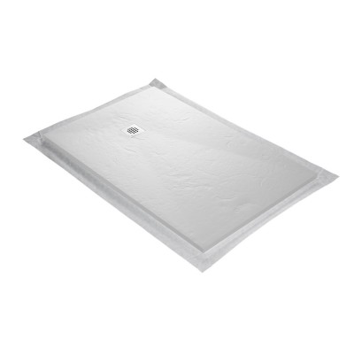 Receveur ultra léger en résine ardoise grille carrée
