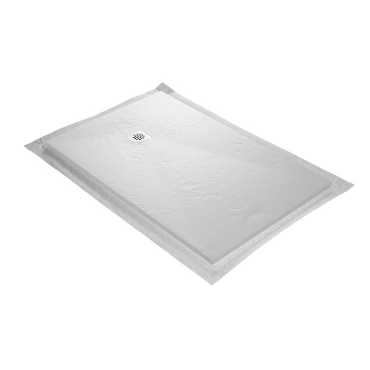 Receveur ultra léger en résine ardoise grille carrée