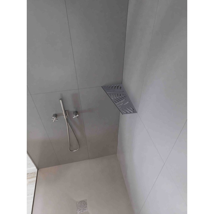 Tablette d'angle pour douche modèle Jungle