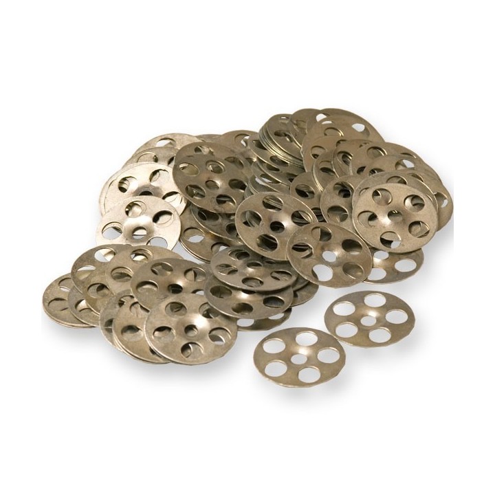 Rondelles métalliques de fixation pour panneau à carreler