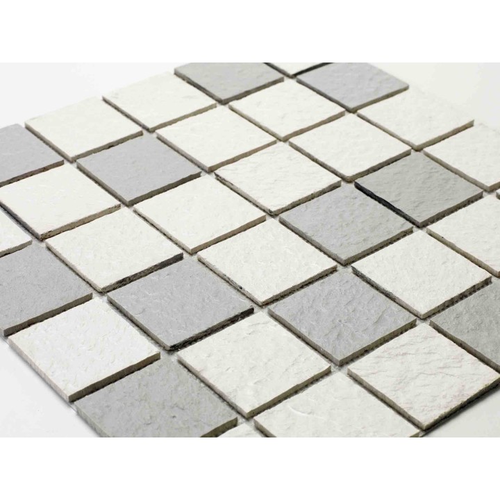 Mosaique en resine imitation pierre 30 x 30 cm - 5 x 5 cm
