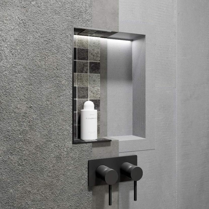 Niche de douche à carreler faible profondeur