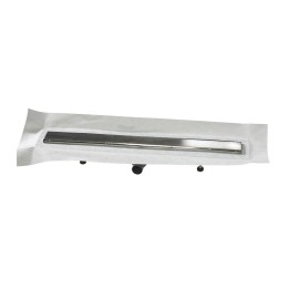 Caniveau de sol en acier inox pour douche italienne
