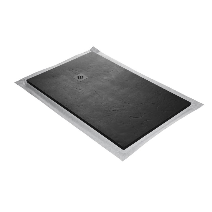 Receveur de douche en résine aspect ardoise