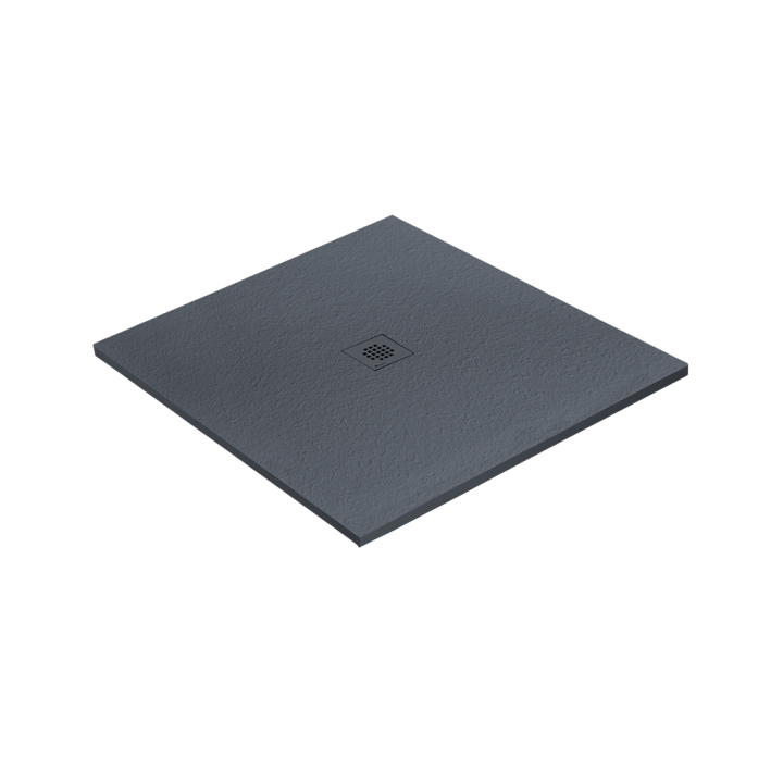 Receveur résine imitation granit - grille carrée