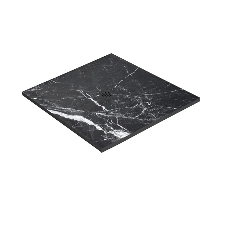 Receveur marbre grille carrée