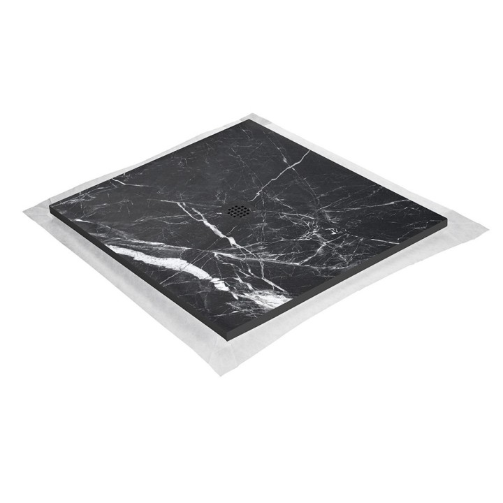 Receveur marbre grille carrée