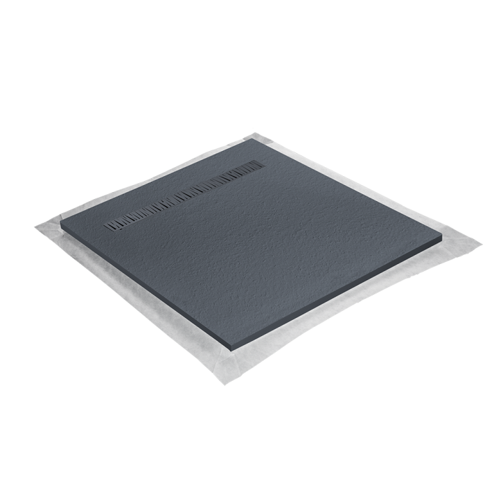 Receveur résine aspect granit grille caniveau