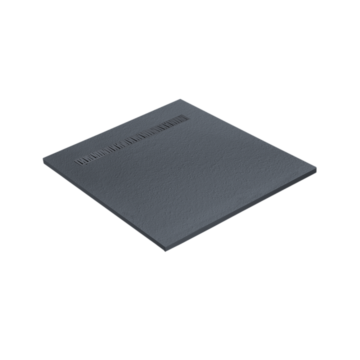 Receveur résine aspect granit grille caniveau