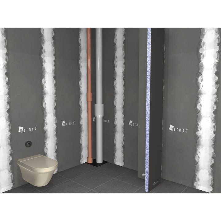 Panneaux d'angle à carreler pour habiller les tuyaux