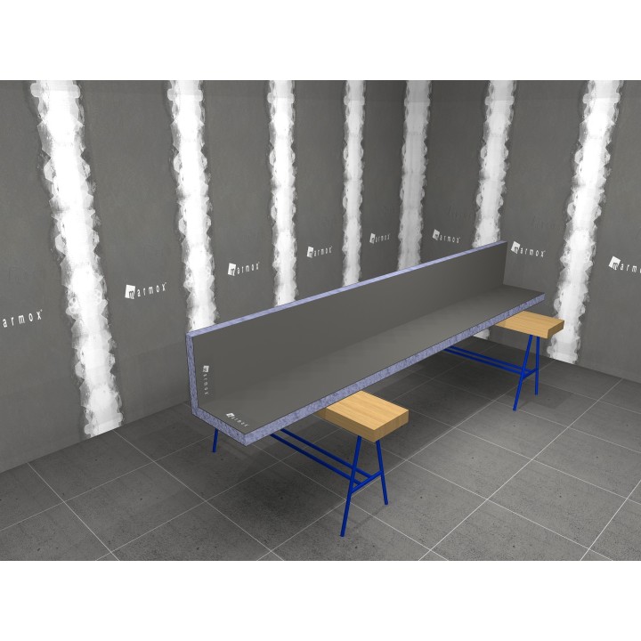 Panneaux d'angle à carreler pour habiller les tuyaux