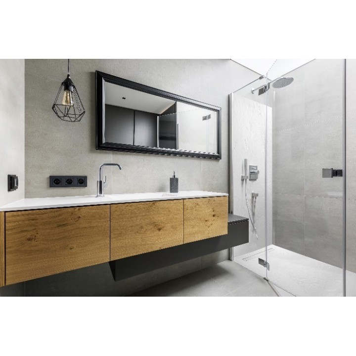 Receveur de douche résine ardoise ultra léger