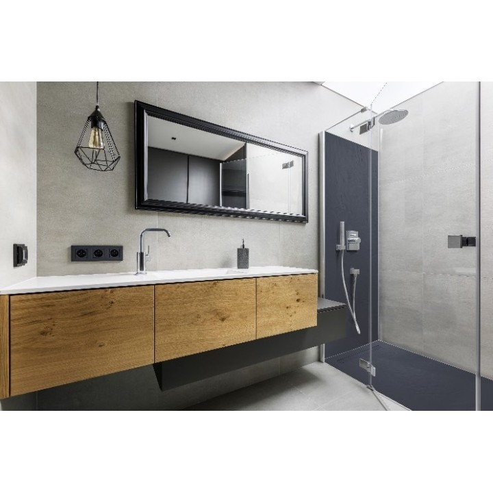 Receveur de douche résine ardoise ultra léger