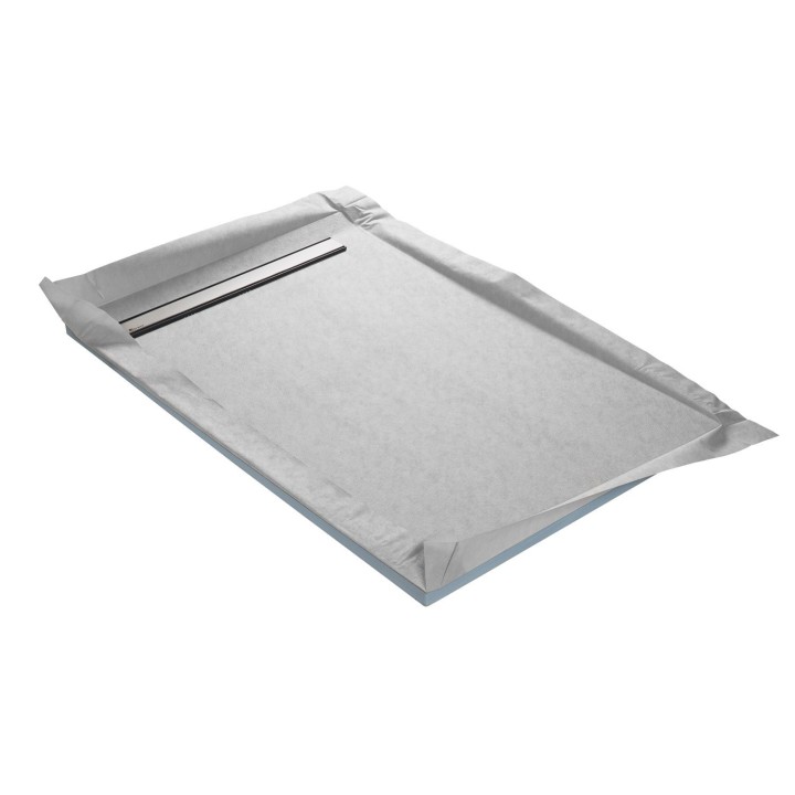 Receveur à carreler mono pente spécial grand format de carrelage - 120 x 90 cm - Vue 1