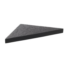 Etagère d'angle en pierre naturelle pour douche ou salle de bain