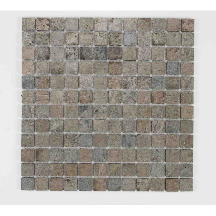 Mosaique pierre naturelle en rouleau 2,5 x 2,5 cm