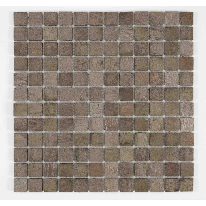 Mosaique pierre naturelle en rouleau 2,5 x 2,5 cm
