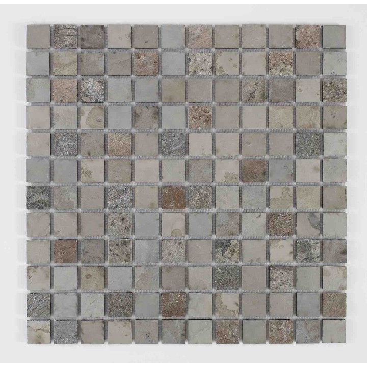 Mosaique pierre naturelle en rouleau 2,5 x 2,5 cm