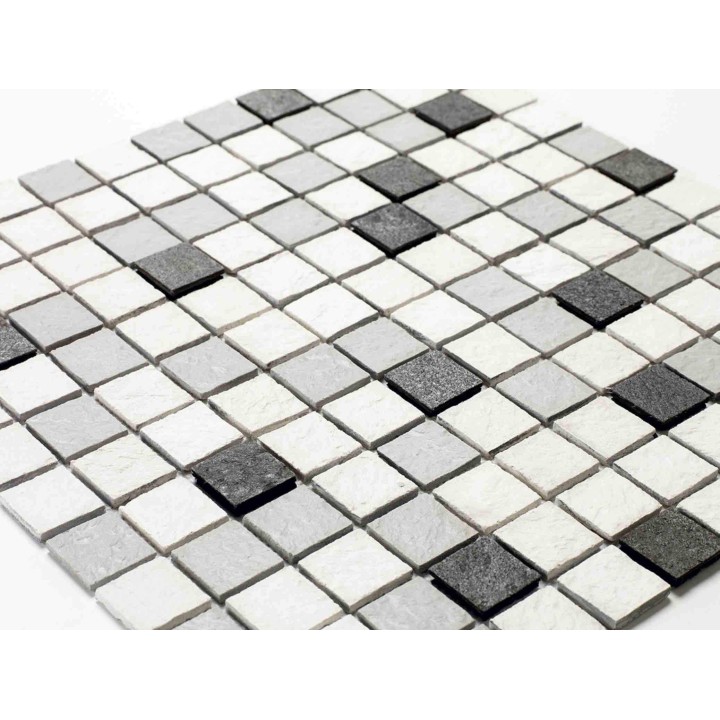 Mosaique en rouleau mixte pierre et résine - 100 x 50 cm - 2,5 x 2,5 cm - 100 x 50 cm - Vue 5