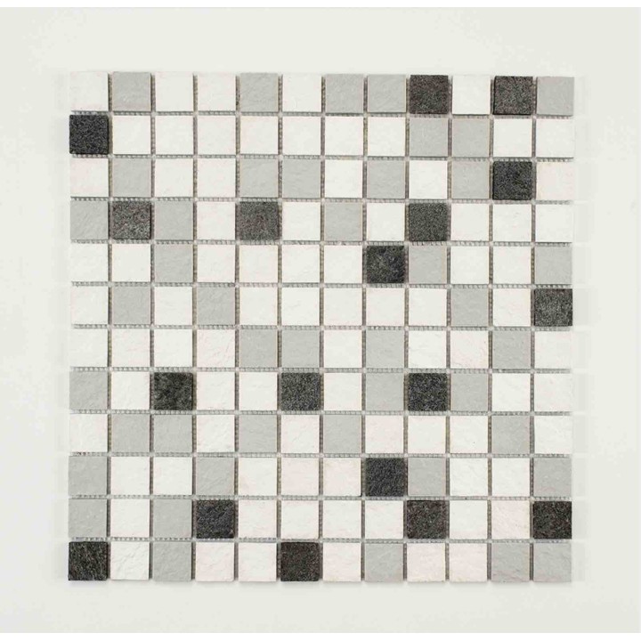 Mosaique en rouleau mixte pierre et résine - 100 x 50 cm - 2,5 x 2,5 cm - 100 x 50 cm - Vue 6