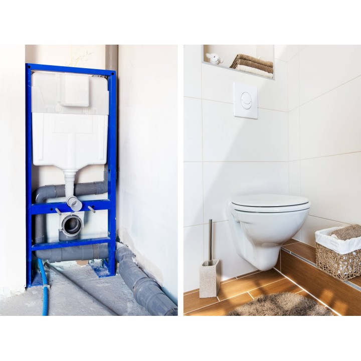 Habillage des bati-supports pour toilettes